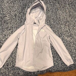 The North Face Kids Light Gray Raincoat